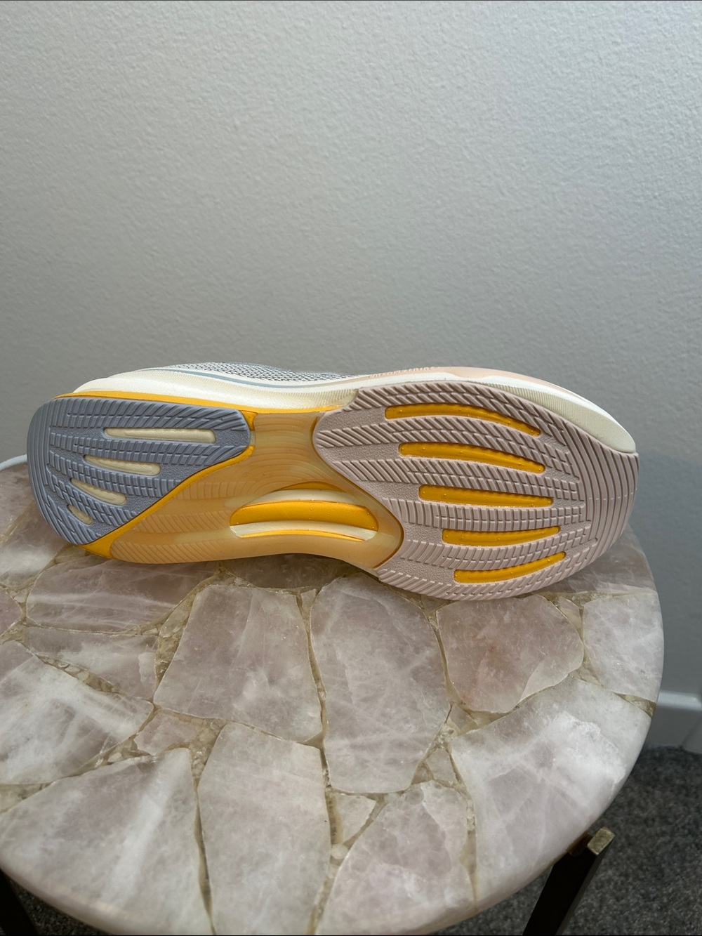adidas Supernova Rise Women's Running Shoes - Light Gray & Yellow Accents - Picture 9 of 15